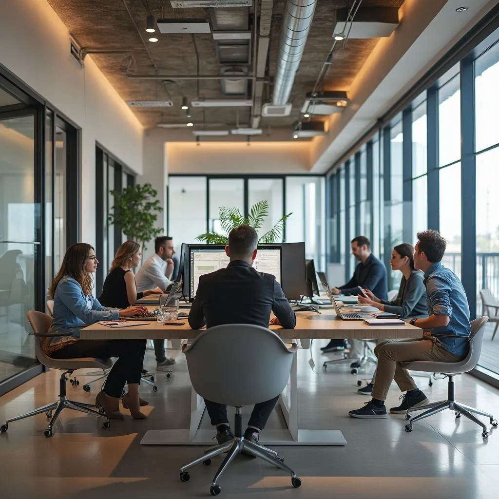 Oficinas modernas de FinArg en Buenos Aires